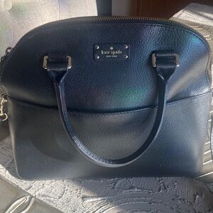 Classy Kate Spade NYC Grove Street Carlie Domed Black Satchel
